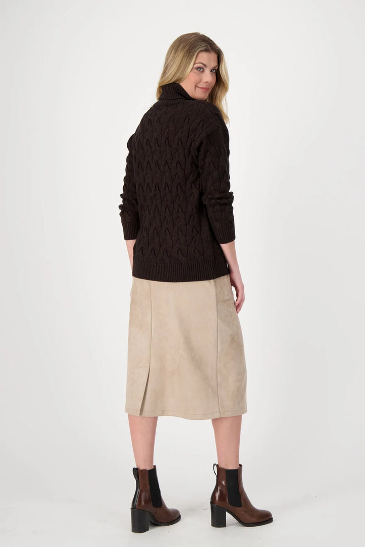 Soft Cable Knit Turtlneck