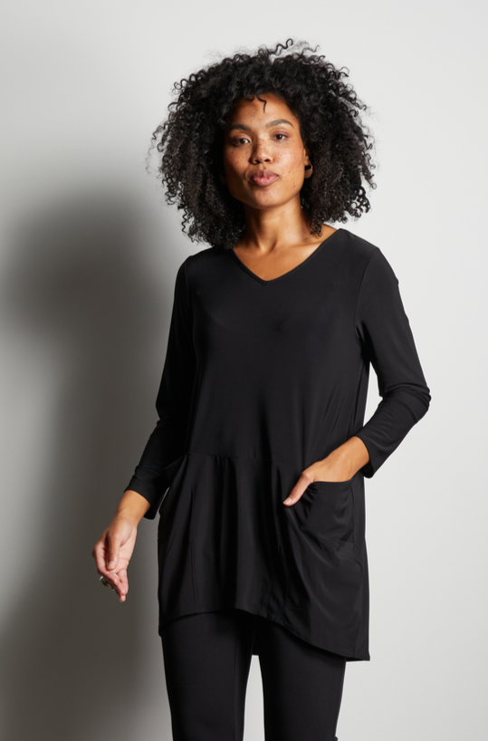 Pocket V-Neck Tunic