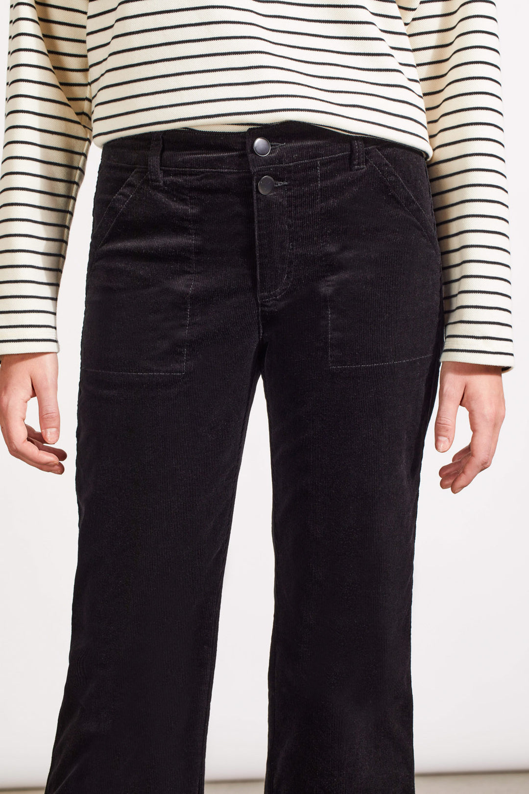 Stretch Corduroy Straight Leg Pant