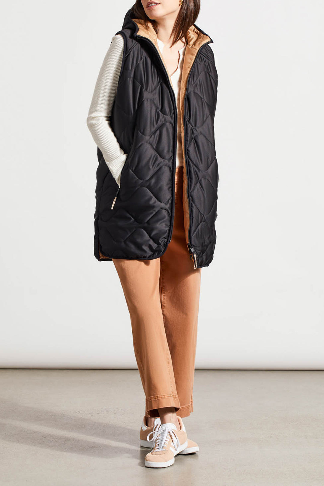 Reversible Hooded Puffer Vest