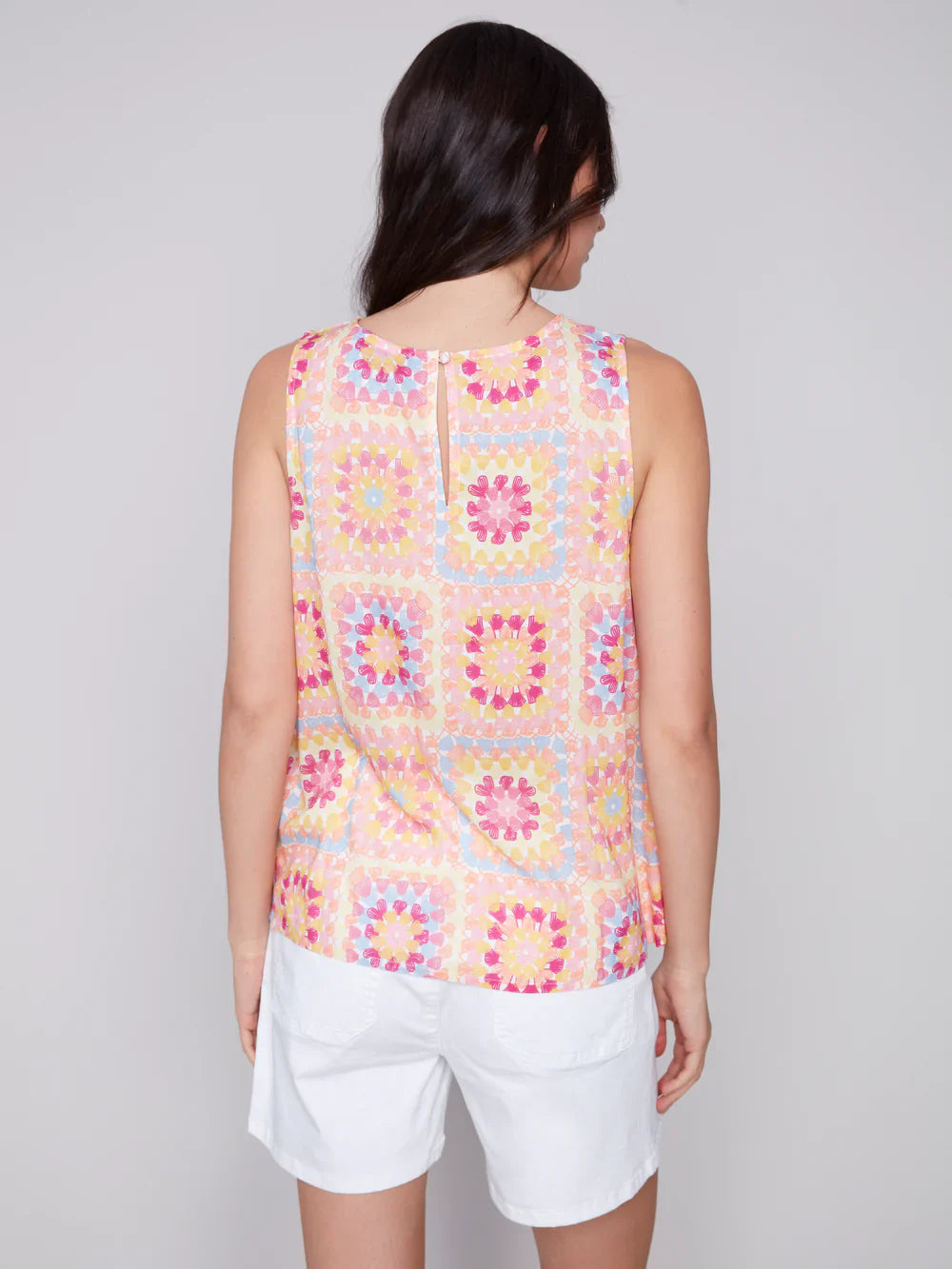 Printed Viscose Sleeveless Top