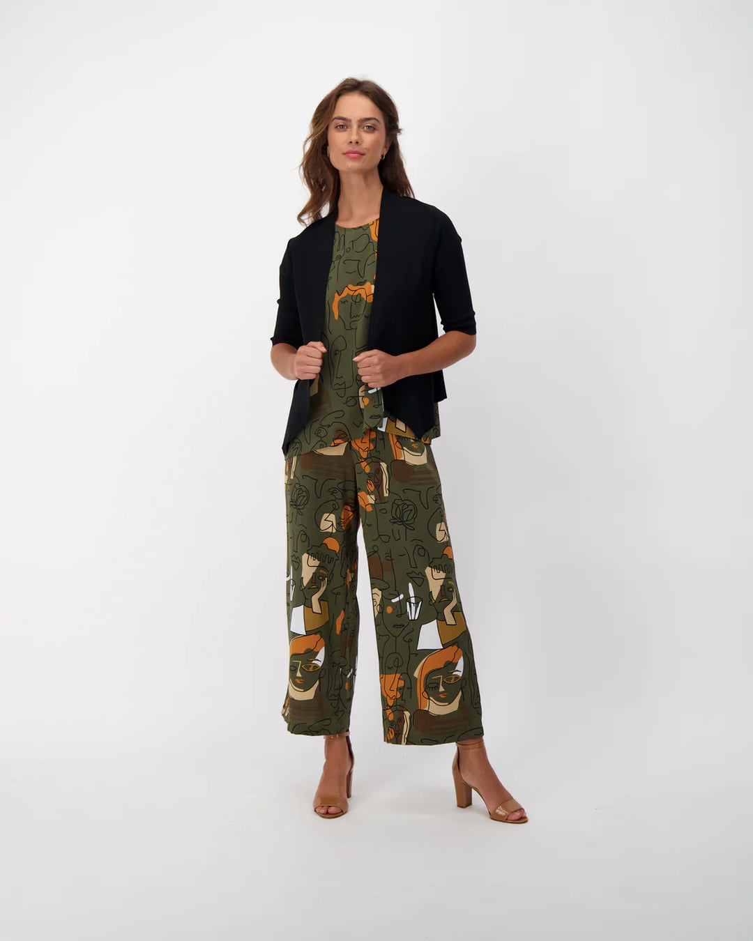 Picasso Belted Flowy Pant