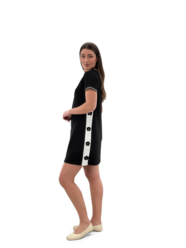 Black White Floral Dress