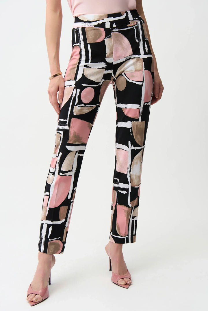 Abstract Silky Knit Pant
