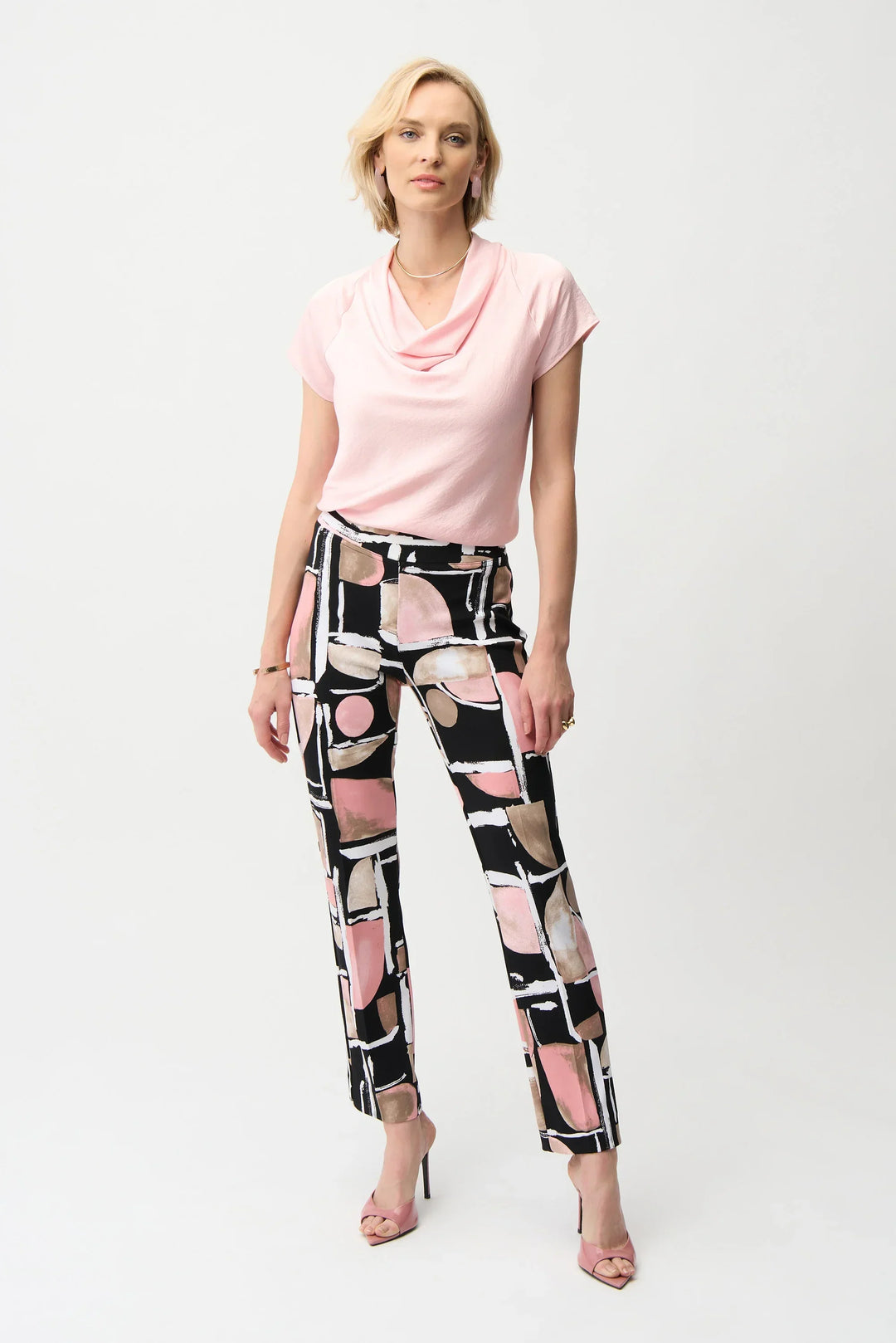 Abstract Silky Knit Pant