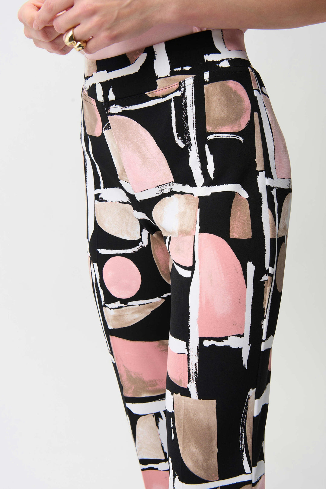 Abstract Silky Knit Pant