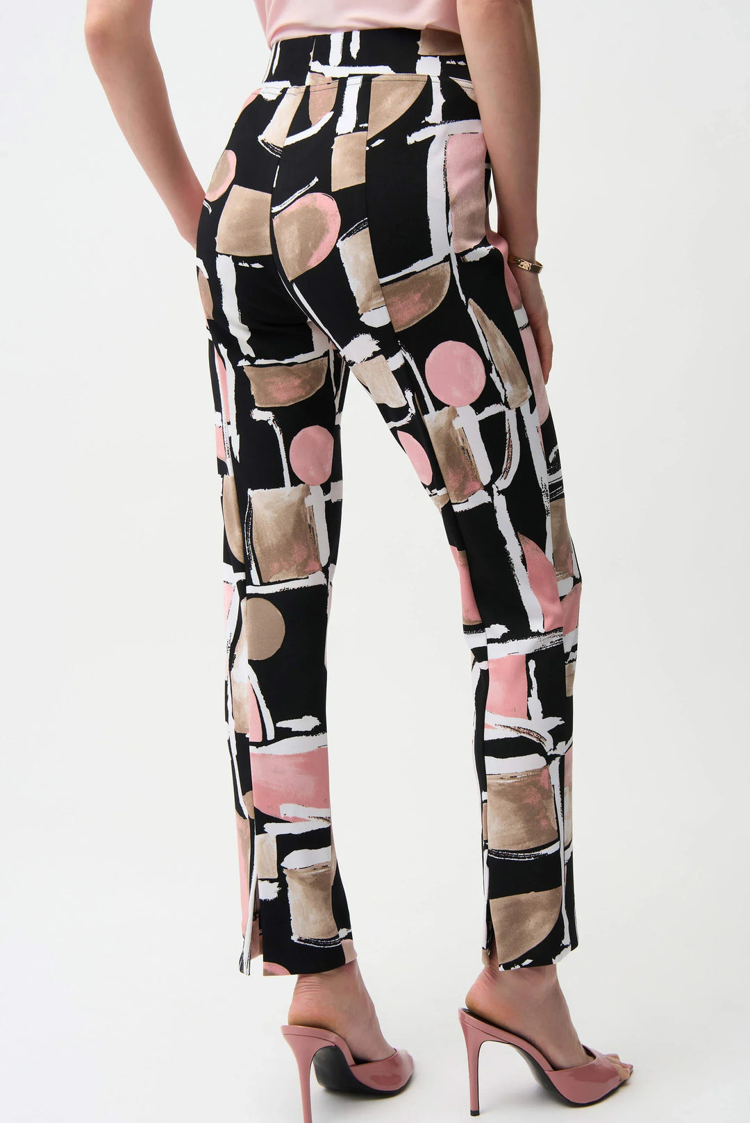 Abstract Silky Knit Pant