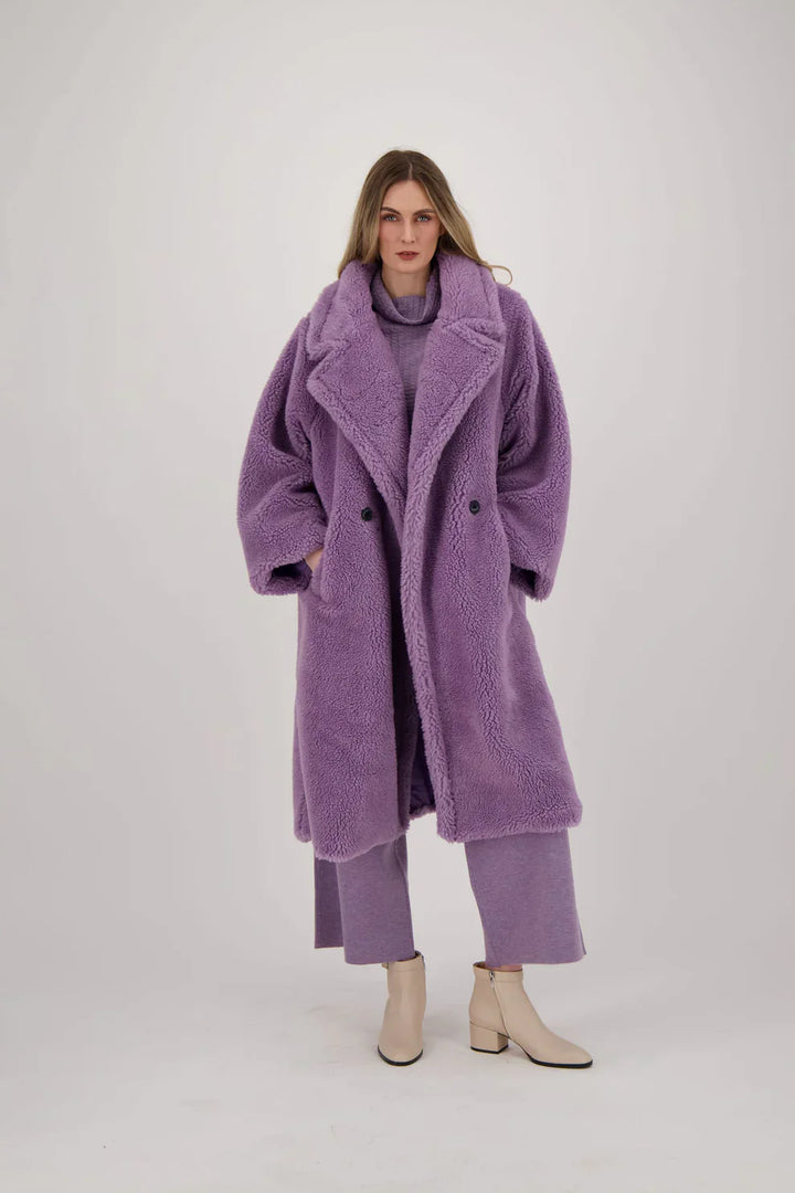 Faux Berber Long Coat