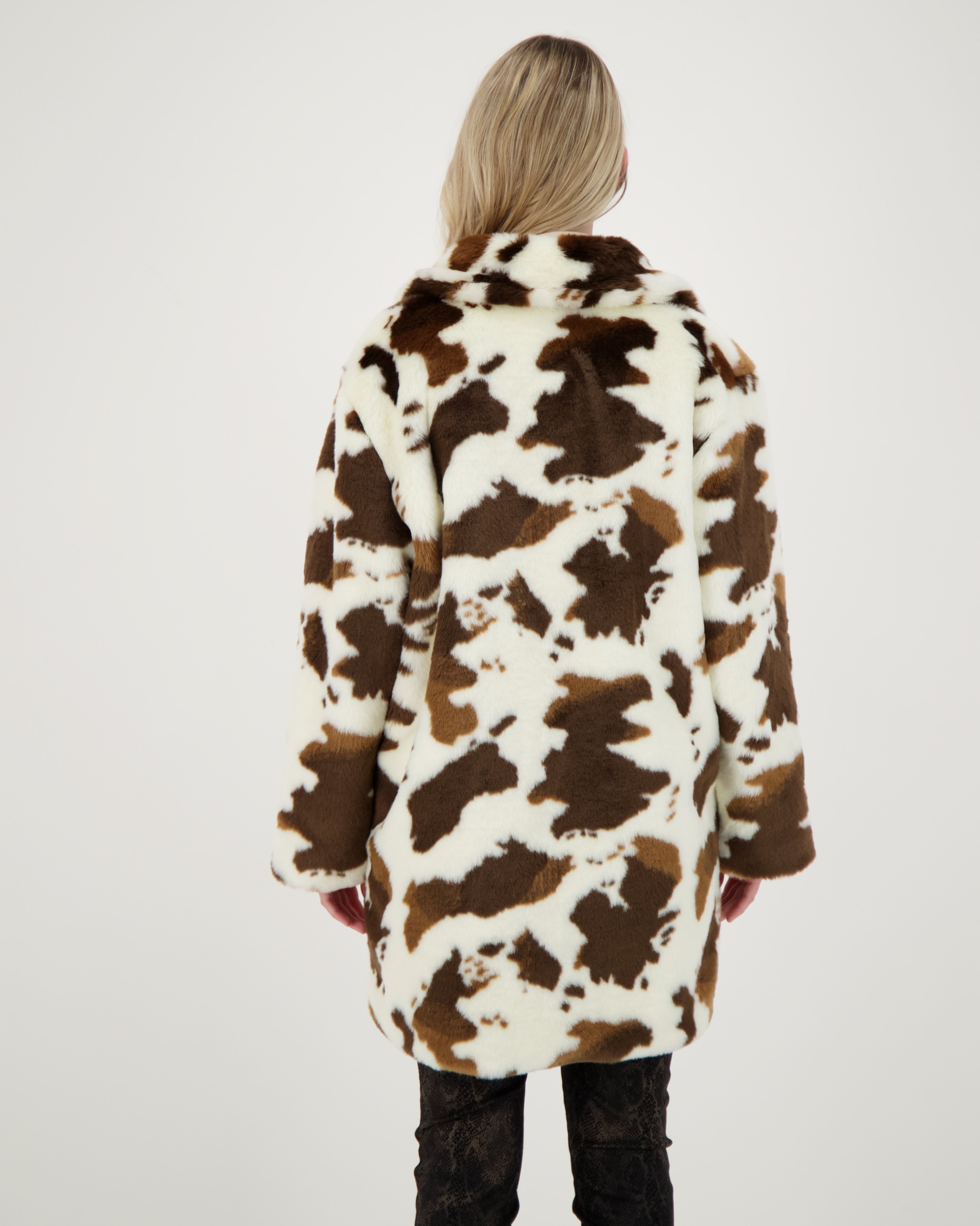 ジャケット・アウター Y/project Mantel aus Wolle und Faux Fur Wow Faux Fur Jacket – Modella Lifestyle