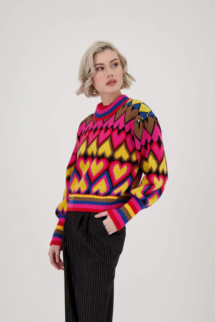 Queen Of Hearts Pullover Sweater