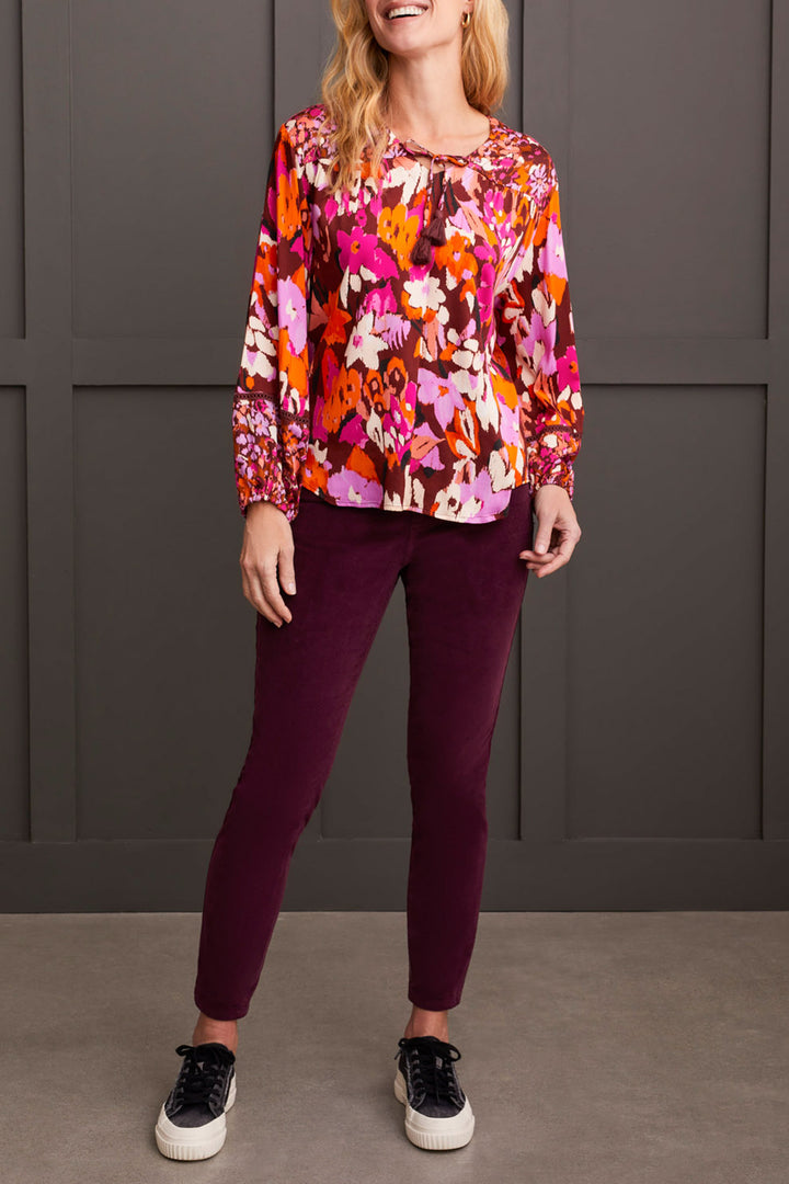 Combo Print Blouse