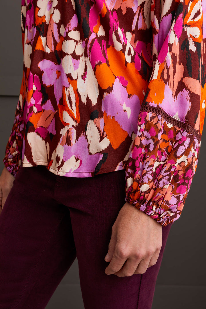 Combo Print Blouse