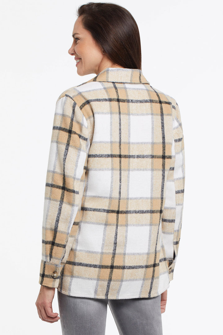 Long Sleeve Plaid Jacket