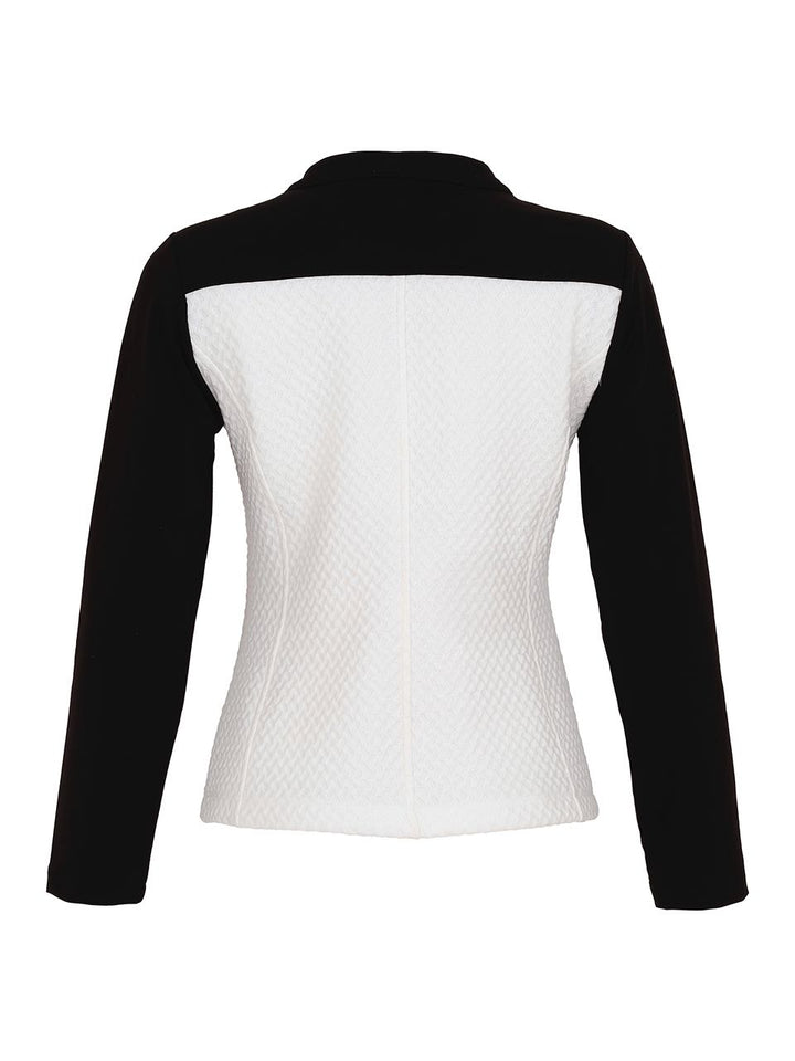Long Sleeve Knit Top With Contrast Stitch