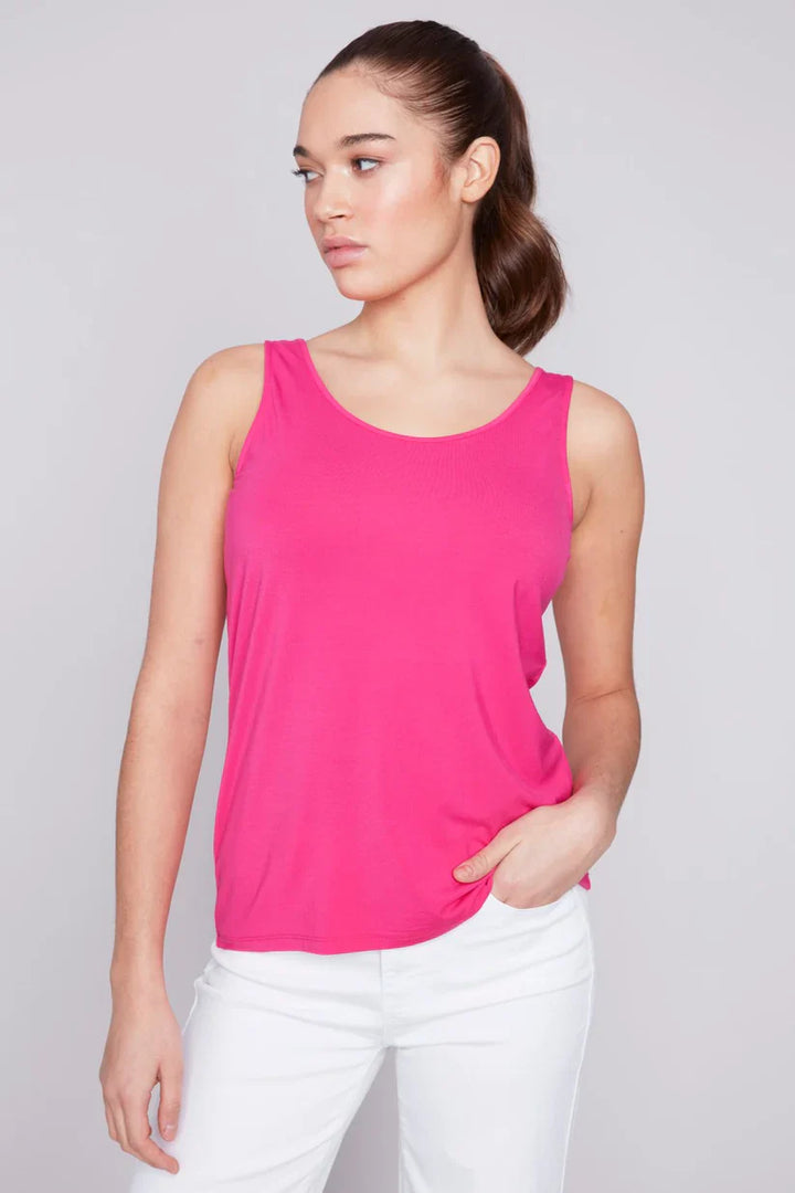 Stretch Bamboo V-Neck Tank Top