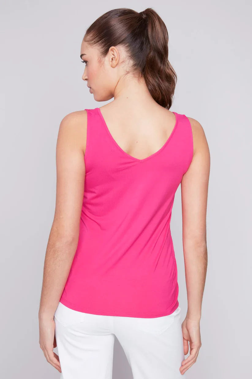 Stretch Bamboo V-Neck Tank Top