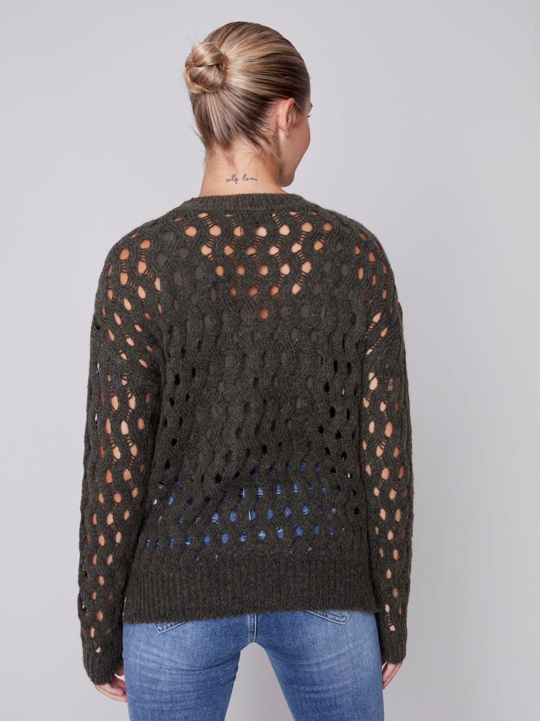 Wavy Net Sweater