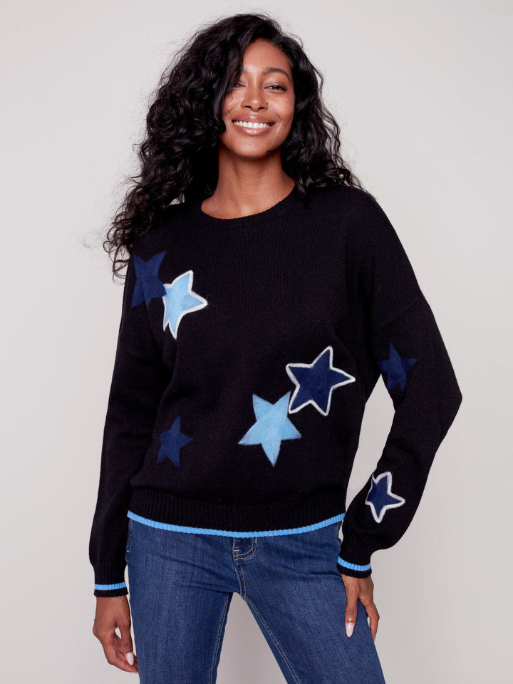 Super Plush Star Print Top