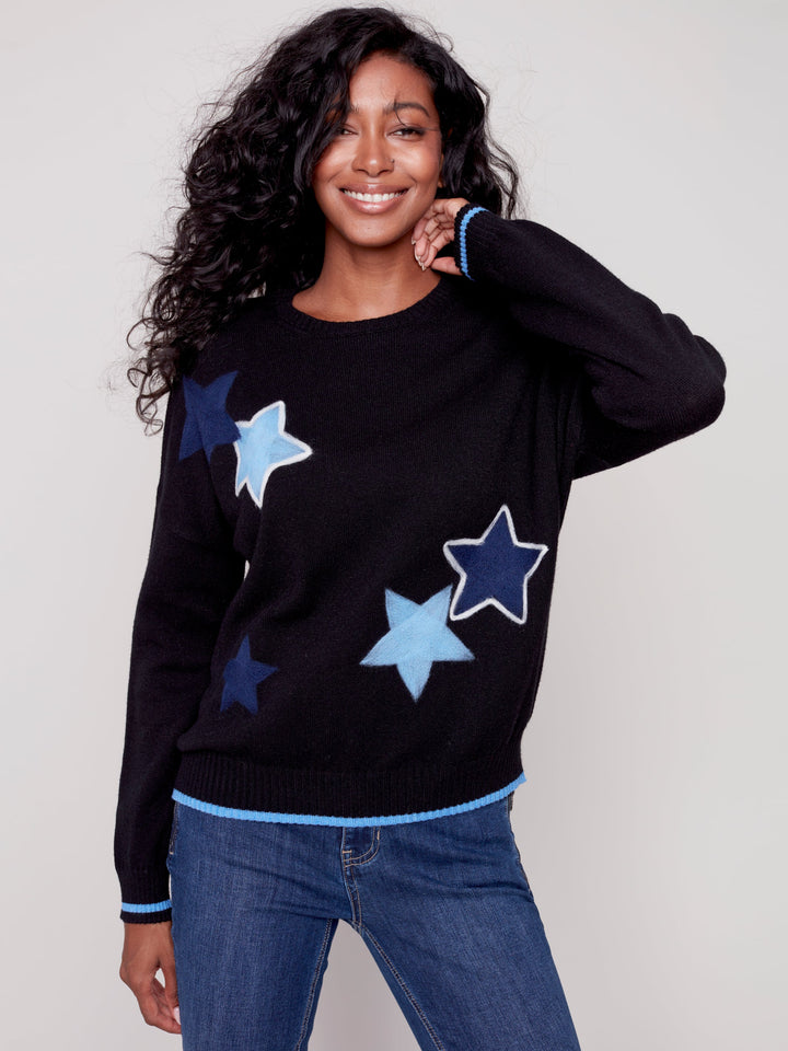 Super Plush Star Print Top