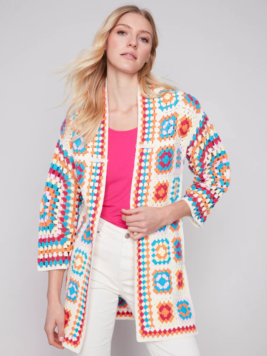 Crochet Long Cardigan