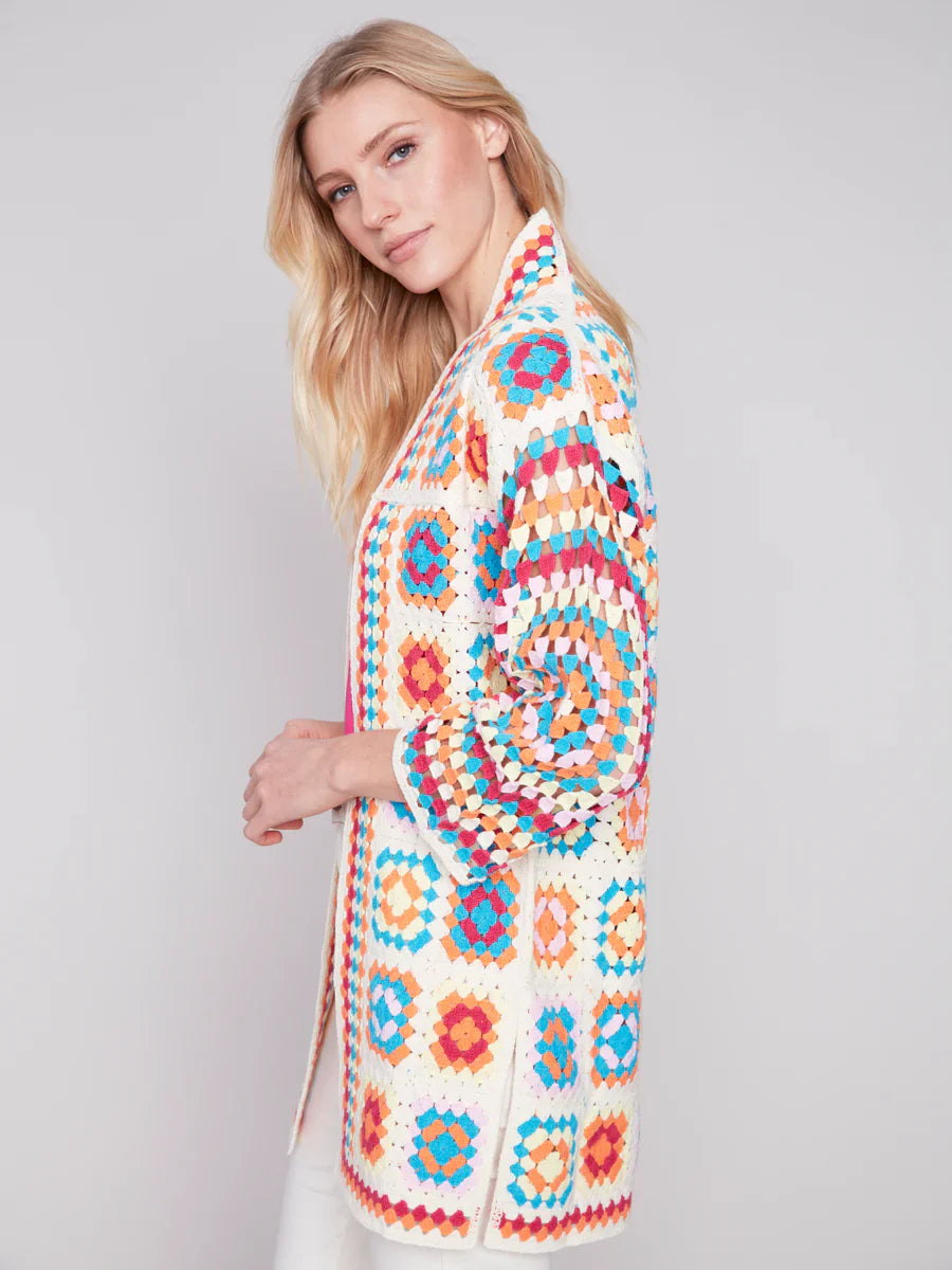 Crochet Long Cardigan