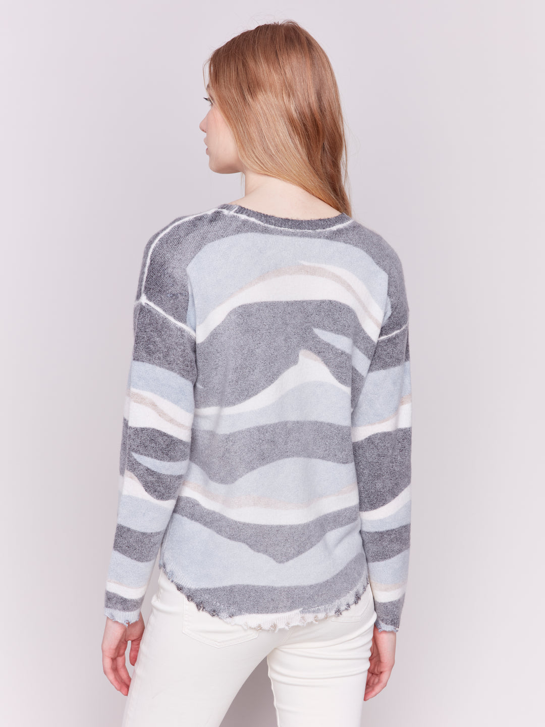 Reversible Sweater With Ripped Edges