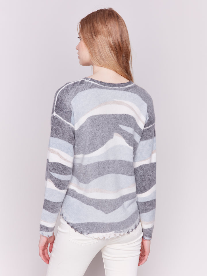 Reversible Sweater With Ripped Edges