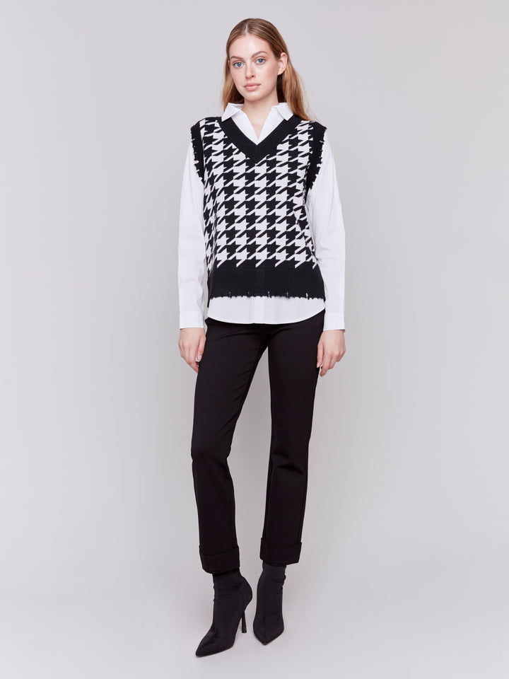 Mock Nk Ribbed Fine-Knit Swtr