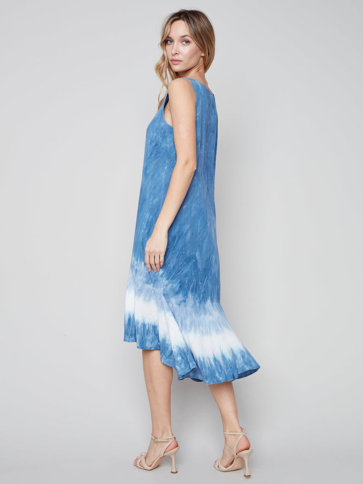 Sleeveless Tie Dye HiLo Maxi Dress