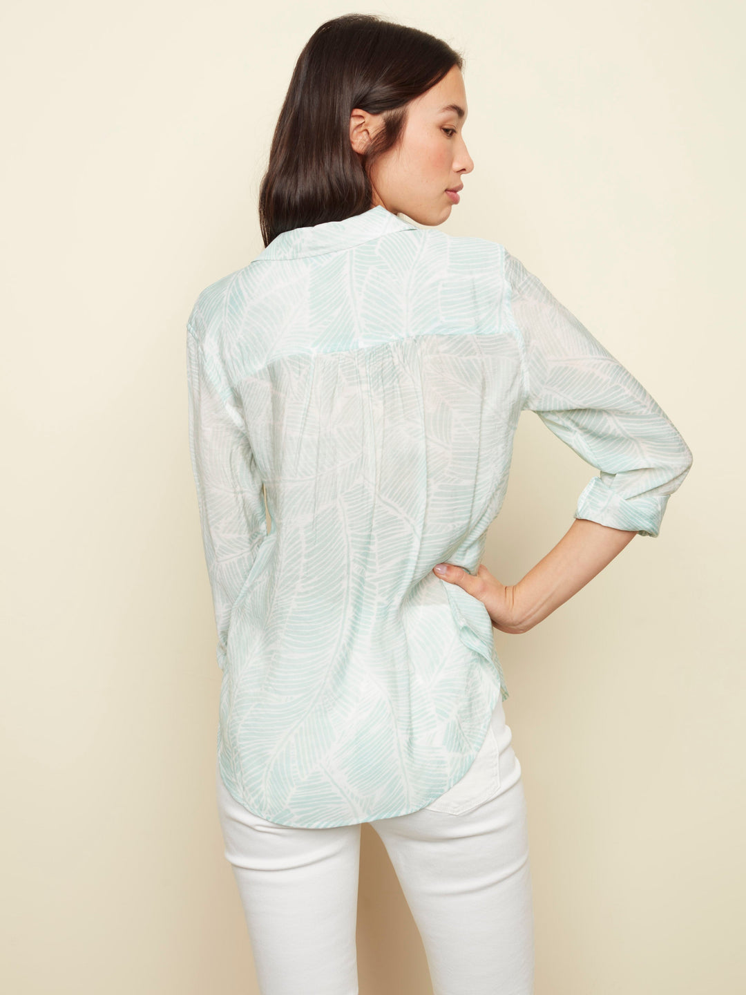 Lightweight Long Sleeve Button Blouse