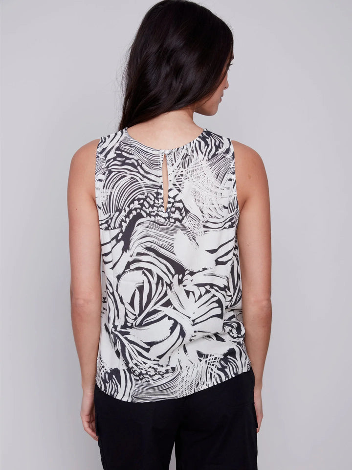 Printed Viscose Sleeveless Top