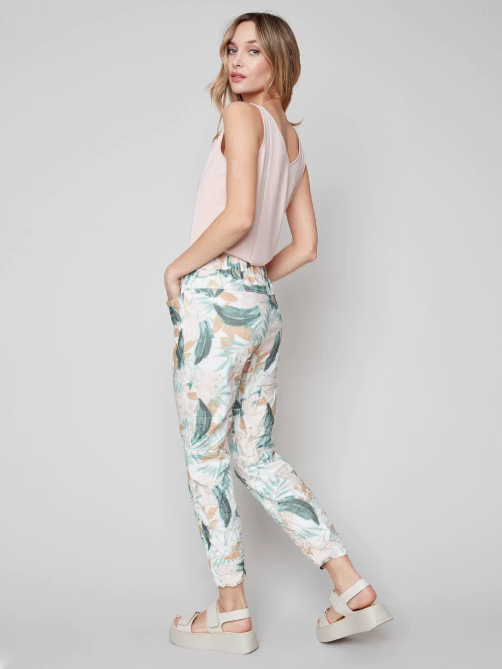 Crinkle Printed Pant