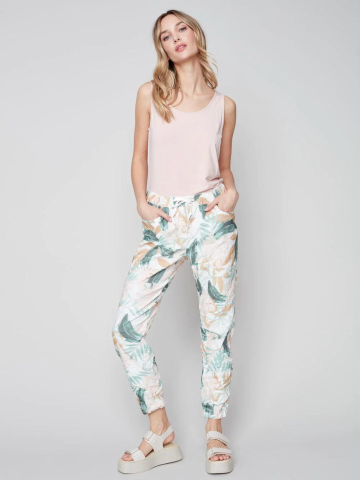 Crinkle Printed Pant