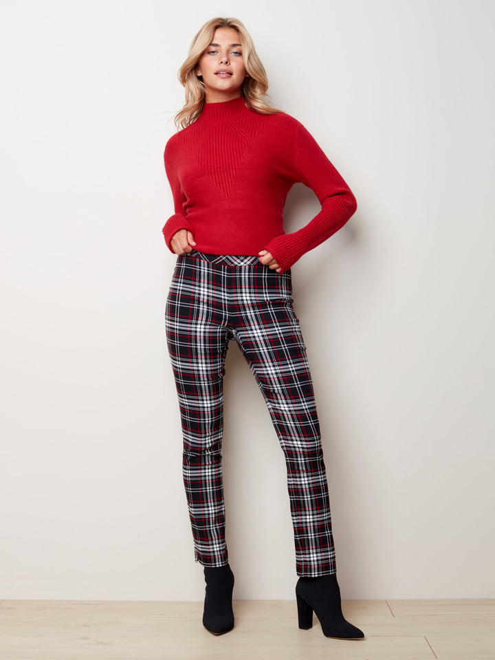 Great Plaid Knit Pant