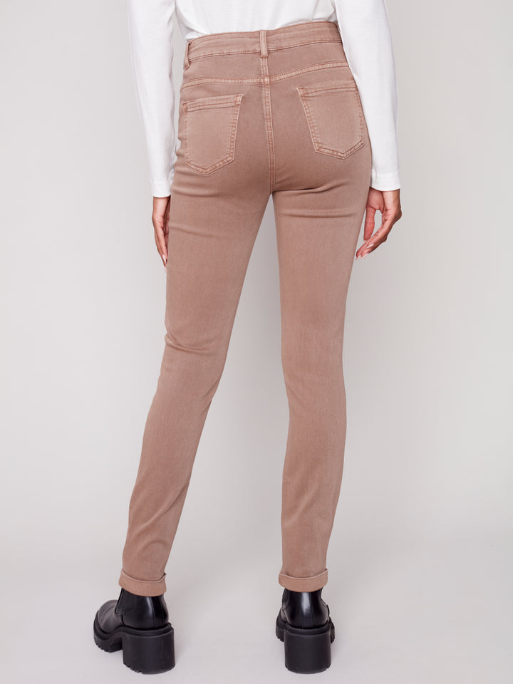 Stretch Denim Slim Leg Pant