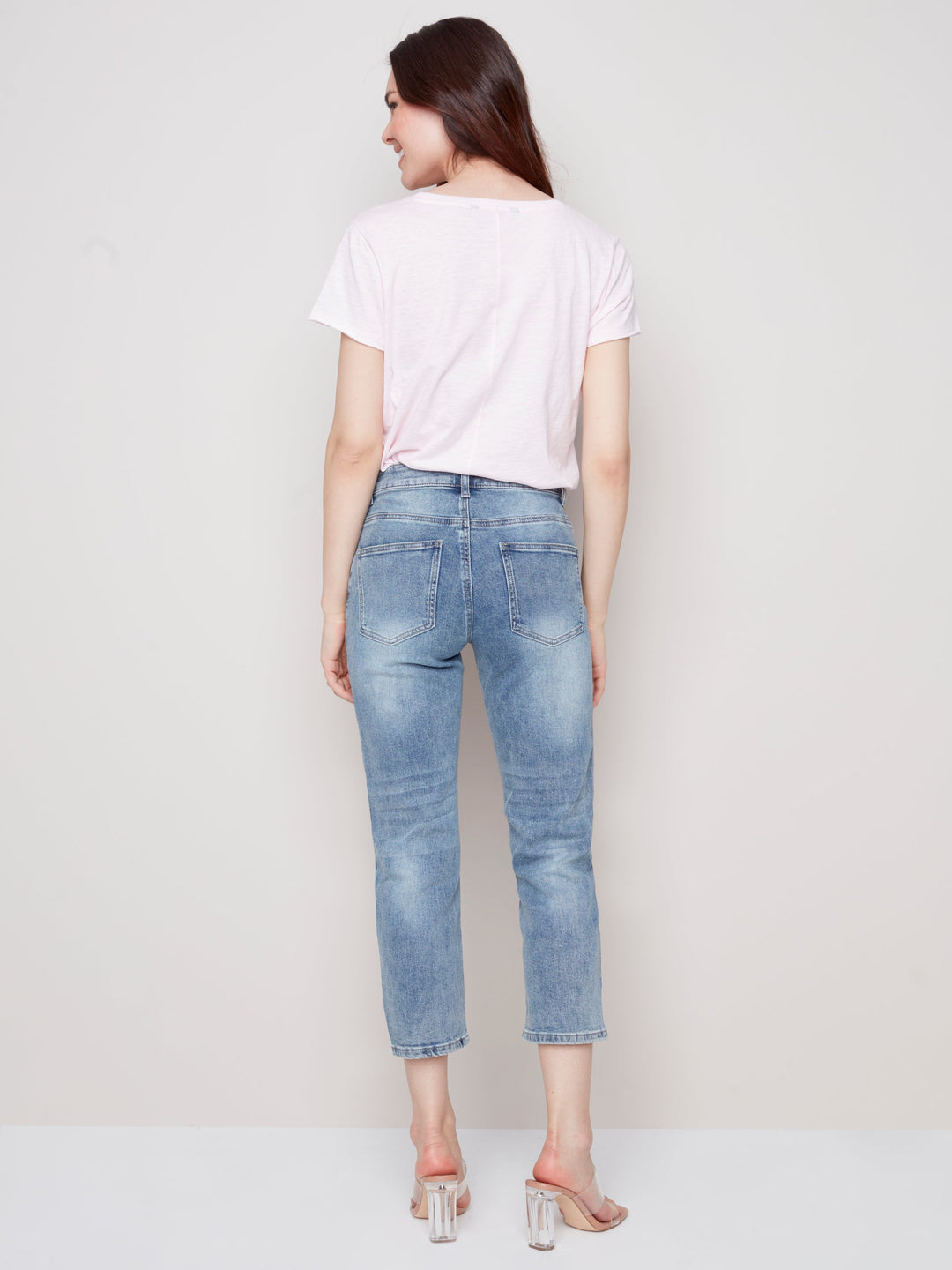 High Rise Mom Fit "Love" Jean