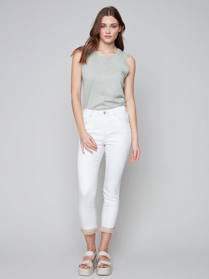 Mid-Rise Relaxed Leg Denim Pant