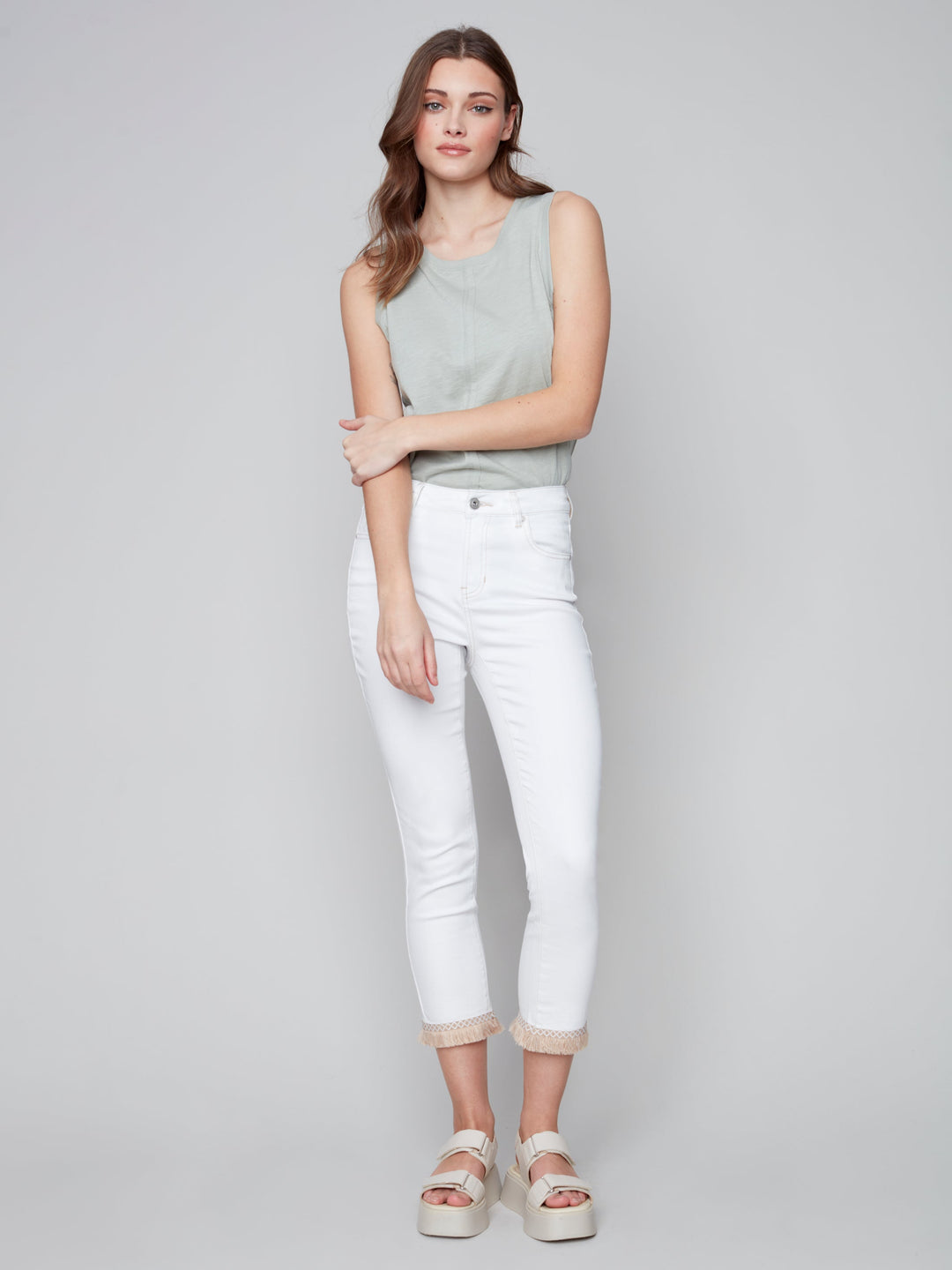 Mid-Rise Relaxed Leg Denim Pant