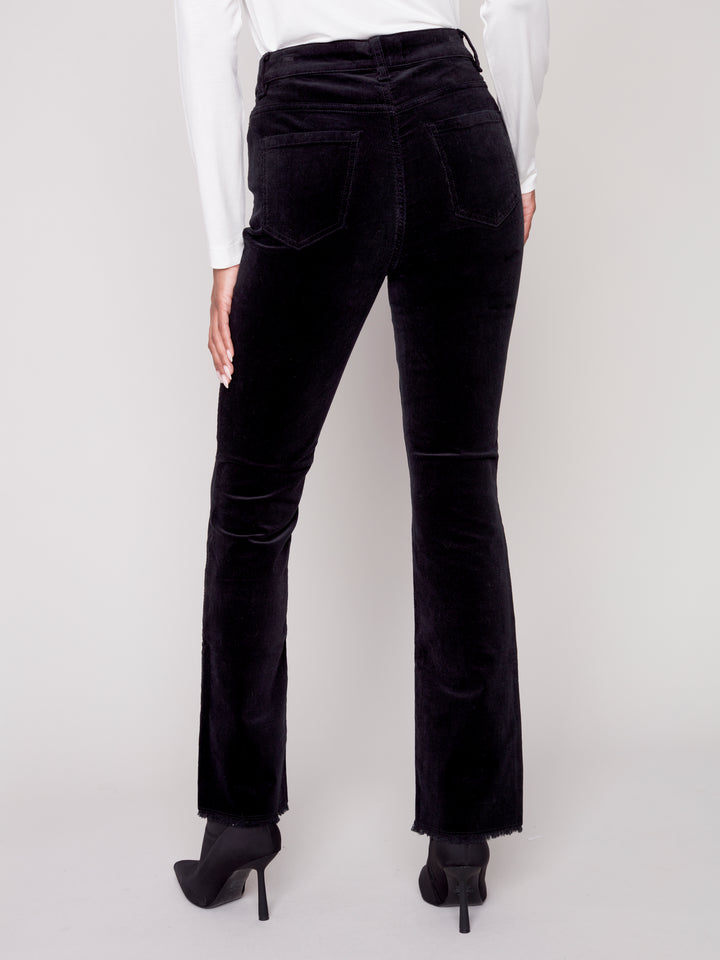 Corduroy Bootcut Pant With Hem Detail