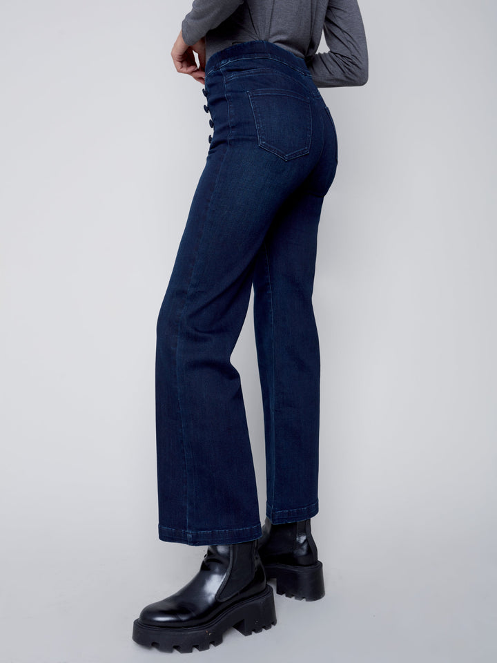 Stretch Flair Leg Denim Pant