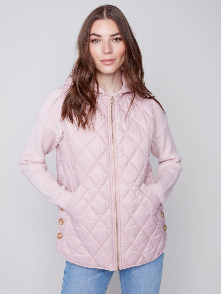 Hooded Quilted Puffer Vest