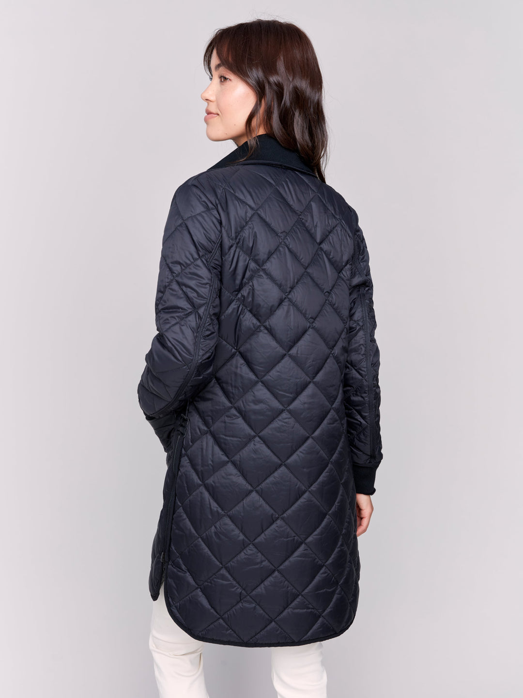 Reversible Long Quilted Jacket