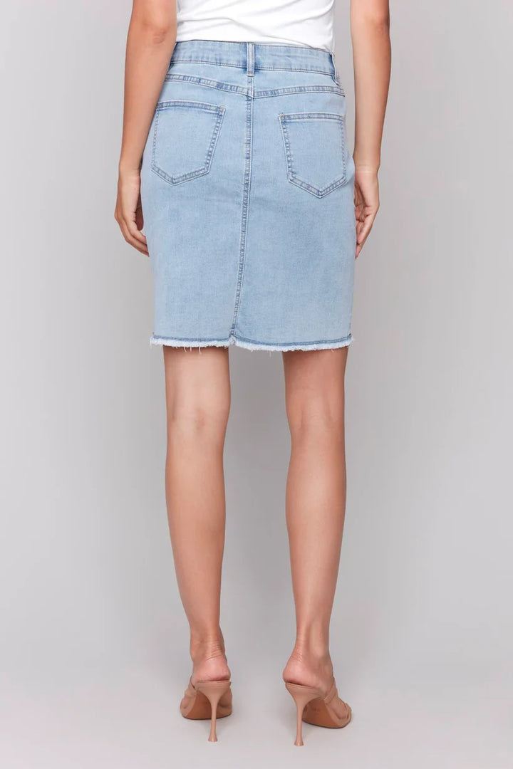 Stretch Denim Skirt