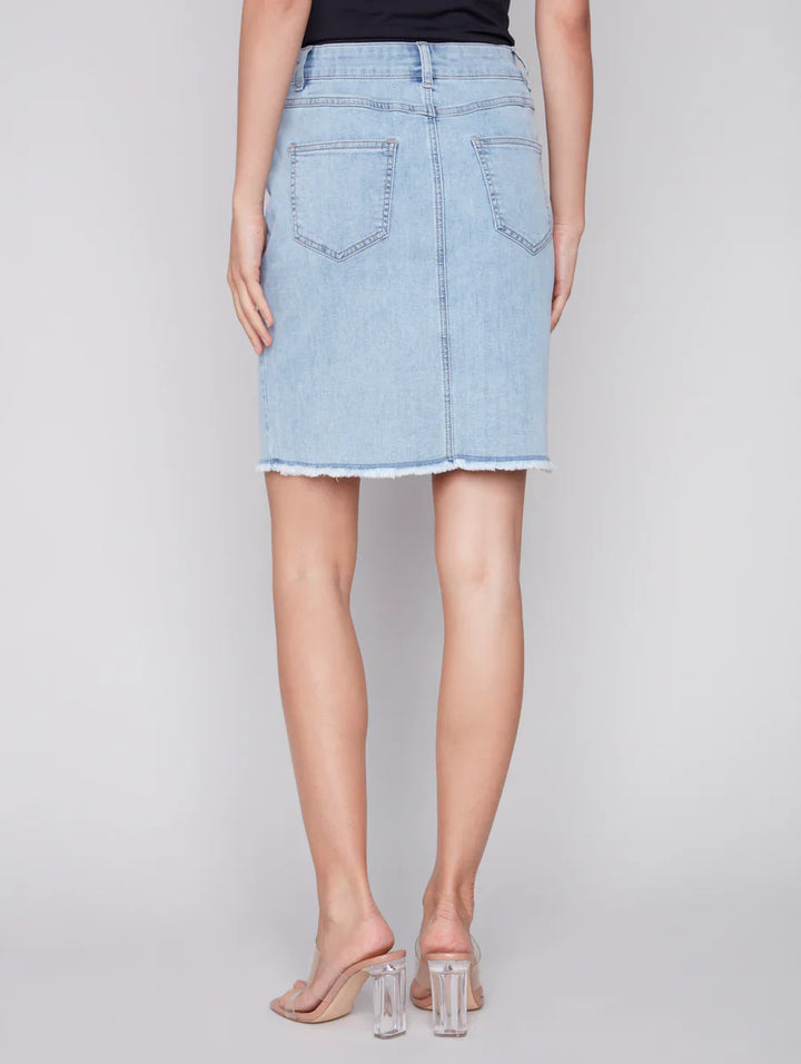 Stretch Denim Skort