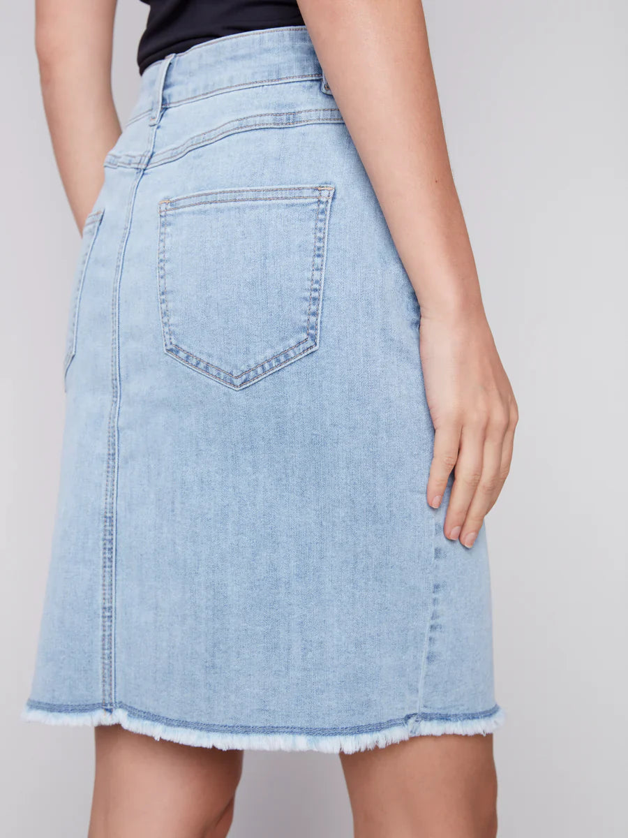 Stretch Denim Skort