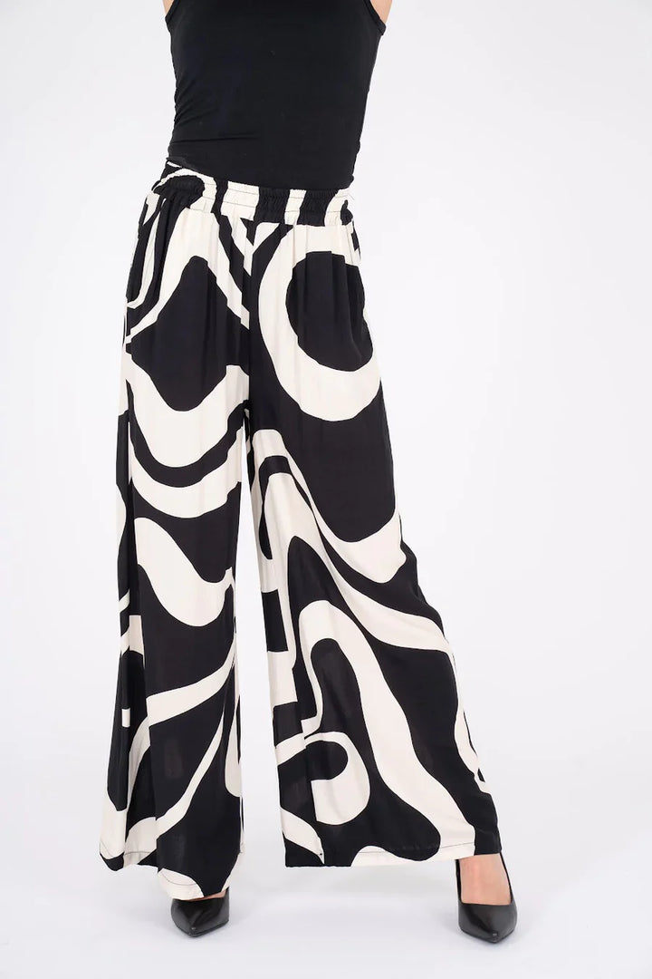 Swirl Wide-Leg Pant