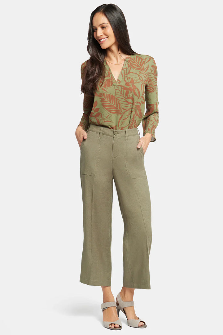 Wide Leg Cropped Cargo