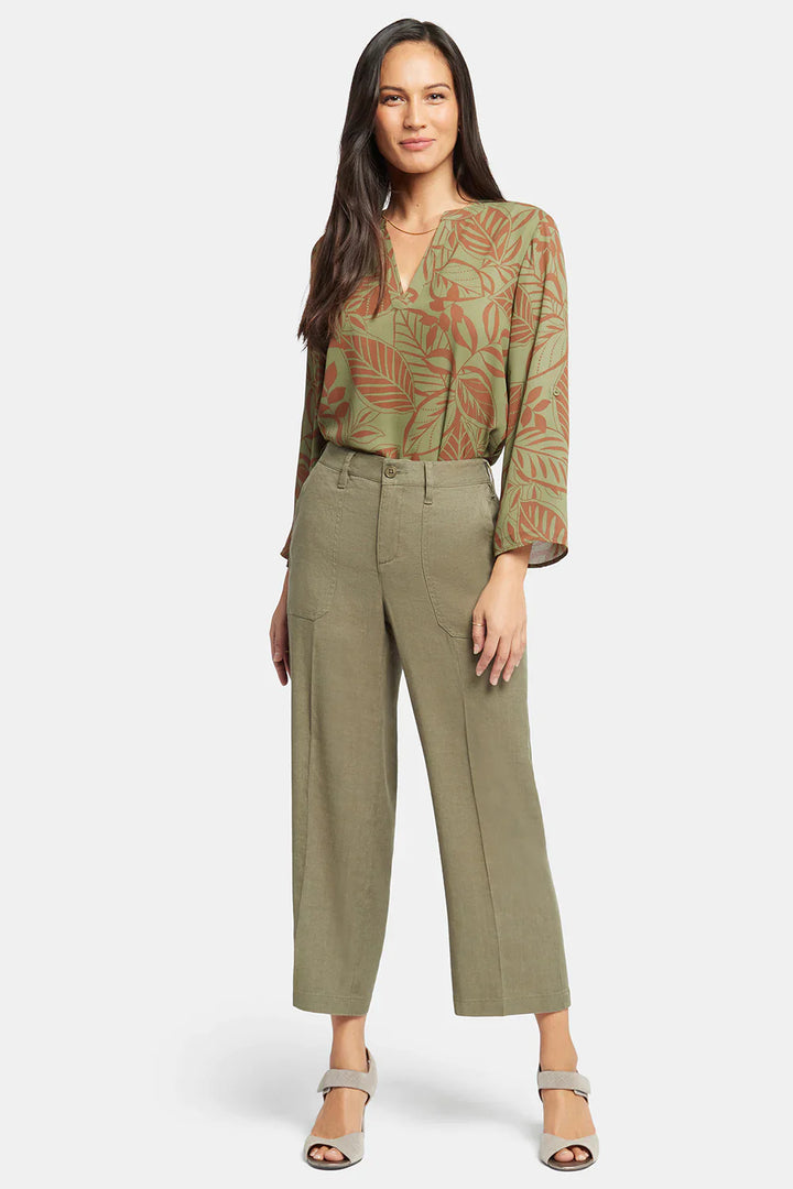 Wide Leg Cropped Cargo