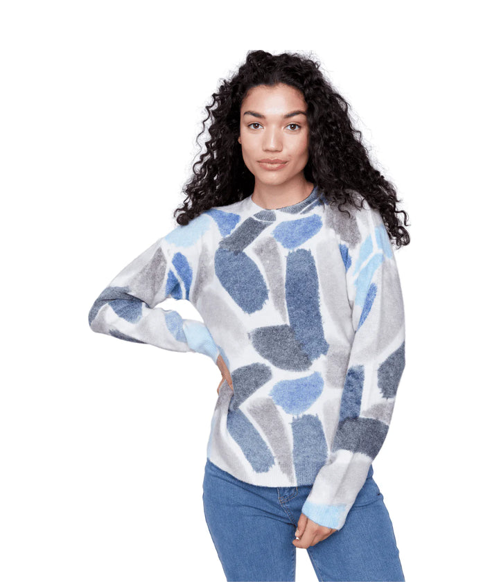 Printed Reversible Plushy Sweater