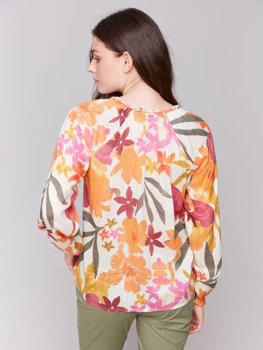 Printed Long Sleeve Top